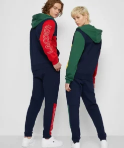 Lacoste UNISEX - Sweat à Capuche Zippé - Navy Blue/red/green/broom -Lacoste Soldes Magasin ede4c1e3f4de413dac619ecedb3cebe1