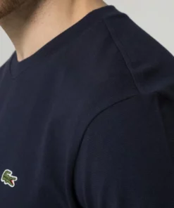 Lacoste T-shirt Basique - Navy Blue -Lacoste Soldes Magasin edfbeea321194c878c393ec2b5d78028