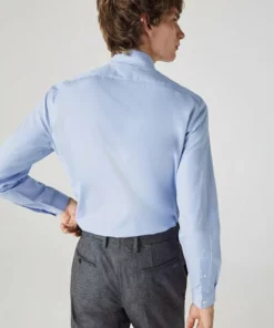 Lacoste Chemise - Blanc / Bleu -Lacoste Soldes Magasin ee4737a0cd1245e1bf421a6a6803544f