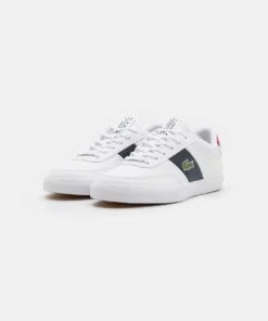 Lacoste COURT-MASTER - Baskets Basses - White/navy/red -Lacoste Soldes Magasin eebebdcd5bbe4496bee0f2ea10473b15
