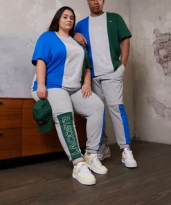 Lacoste PLUS UNISEX - T-shirt Imprimé - Argent Chine