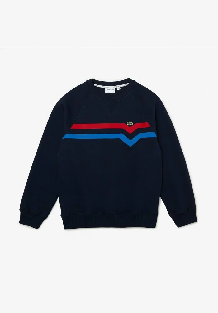 Lacoste Sweatshirt - Bleu Marine Rouge Bleu 2 Lacoste Sweatshirt - Bleu Marine Rouge Bleu – Image 2