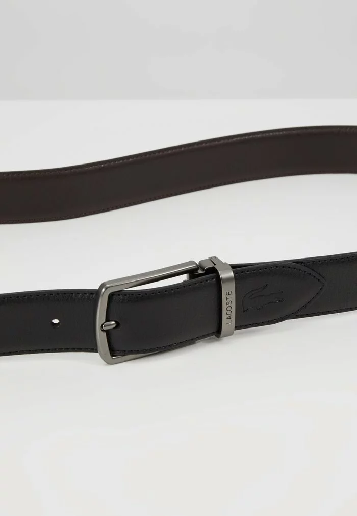 Lacoste REVERSIBLE CURVED BOX SET - Ceinture - Black/dark Brown 4 Lacoste REVERSIBLE CURVED BOX SET - Ceinture - Black/dark Brown – Image 4