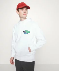 Lacoste Sweatshirt - White -Lacoste Soldes Magasin f0260b2ec3af4ec9b72340e9aa1878b0
