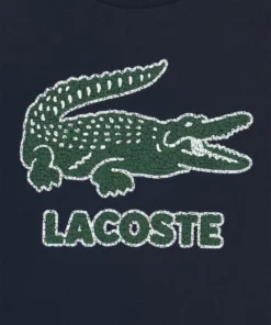 Lacoste TEE LOGO UNISEX - T-shirt Imprimé - Navy Blue -Lacoste Soldes Magasin f060b59ee6cd406895f2a604617f798a