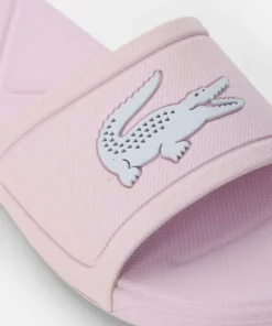 Lacoste SLIDE - Mules - Light Pink White -Lacoste Soldes Magasin f0a6d939cd3f4a258a231252d5aae232