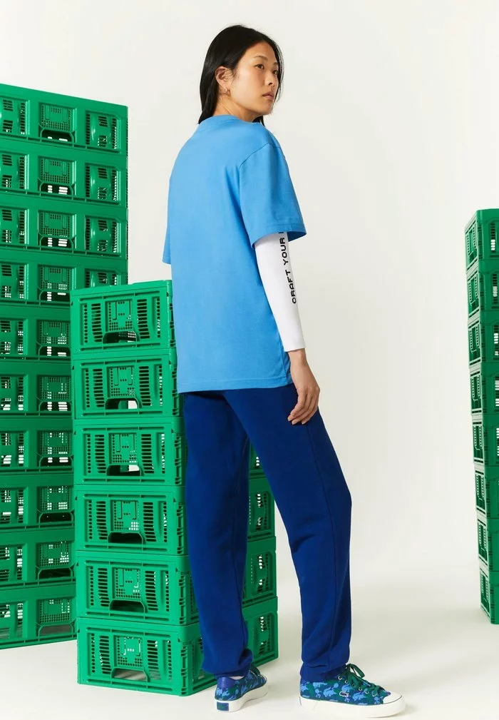 Lacoste MINECRAFT - T-shirt Imprimé - Bleu 3 Lacoste MINECRAFT - T-shirt Imprimé - Bleu – Image 3