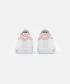 Lacoste POWERCOURT - Baskets Basses - White/light Pink -Lacoste Soldes Magasin f3c47aeff3da49109e2fce3bf17d95fe
