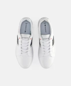 Lacoste EUROPA - Baskets Basses - Wht/nvy/red -Lacoste Soldes Magasin f52642deb744464f9c11893548ae8a75