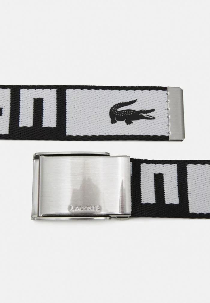 Lacoste STRAP - Ceinture - Noir/blanc 3 Lacoste STRAP - Ceinture - Noir/blanc – Image 3