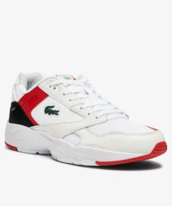Lacoste STORM 96 - Baskets Basses - White/red