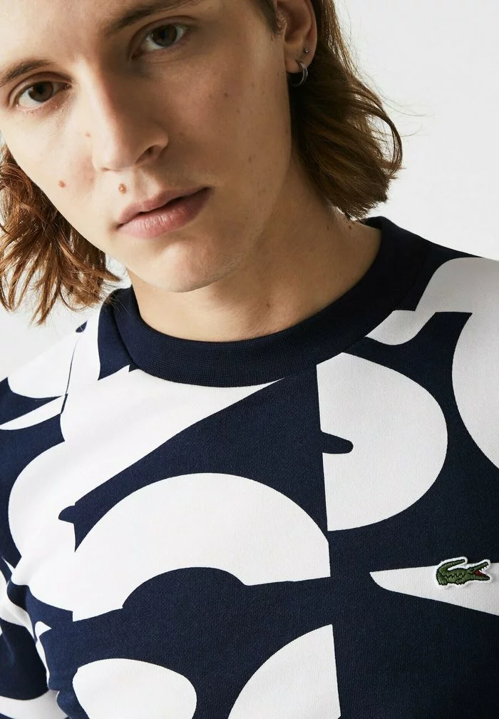 Lacoste Sweatshirt - Bleu Marine Blanc 3 Lacoste Sweatshirt - Bleu Marine Blanc – Image 3