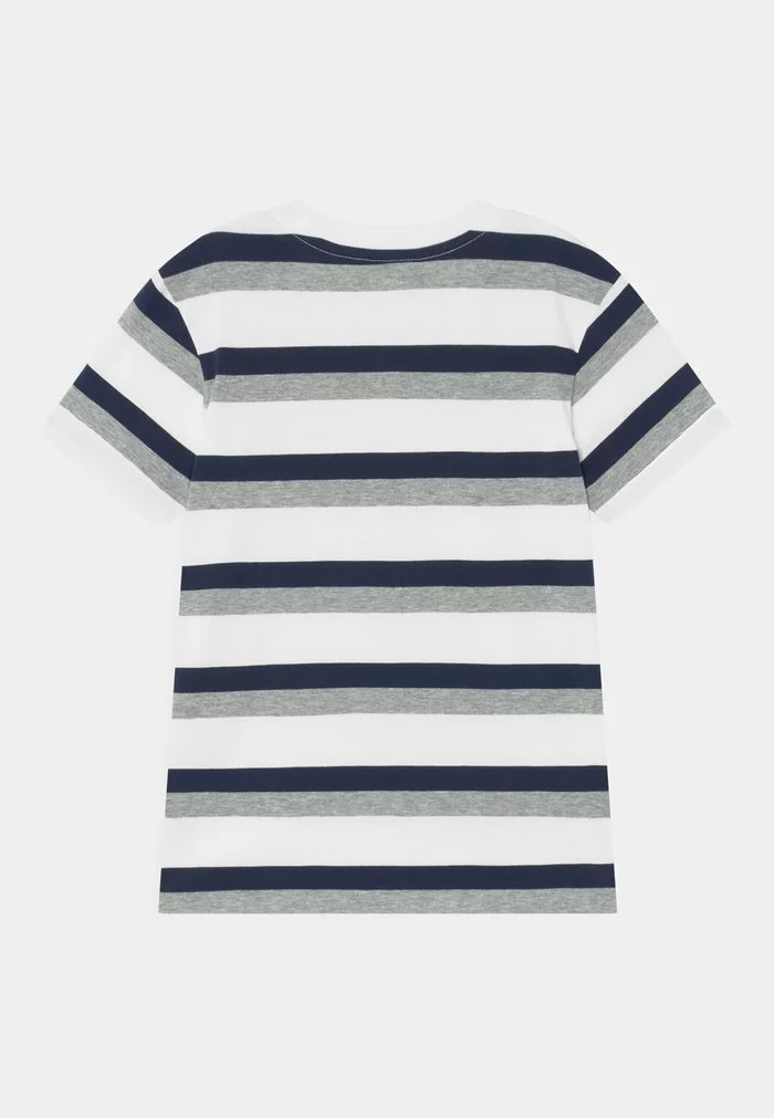 Lacoste T-shirt Imprimé - White/navy Blue/heather 2 Lacoste T-shirt Imprimé - White/navy Blue/heather – Image 2