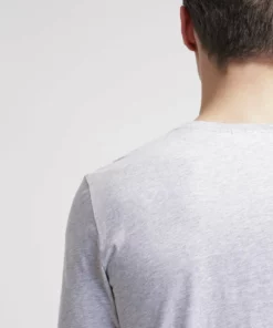 Lacoste T-shirt à Manches Longues - Silver Chine -Lacoste Soldes Magasin f895ec533a314f16b3cea89d3361cedf