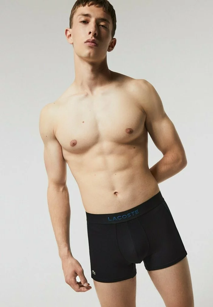 Lacoste CALECON HOMME - Shorty - Noir / Bleu 2 Lacoste CALECON HOMME - Shorty - Noir / Bleu – Image 2