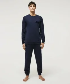 Lacoste Haut De Pyjama - Bleu Marine