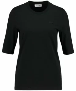 Lacoste T-shirt Basique - Black -Lacoste Soldes Magasin fbc8c30b205d4878931244ce2e6a1878