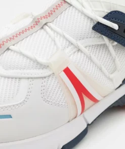 Lacoste Baskets Basses - White/navy/red -Lacoste Soldes Magasin fc62dc395b2146a1813ec878189ad956