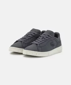 Lacoste COURT - Baskets Basses - Dark Grey/off White -Lacoste Soldes Magasin fcc06637e5b449808476084c1743850b