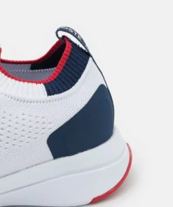 Lacoste RUN SPIN - Baskets Basses - White/navy/red -Lacoste Soldes Magasin fe19b46ca8fa4b27a900d519bbca9f7e
